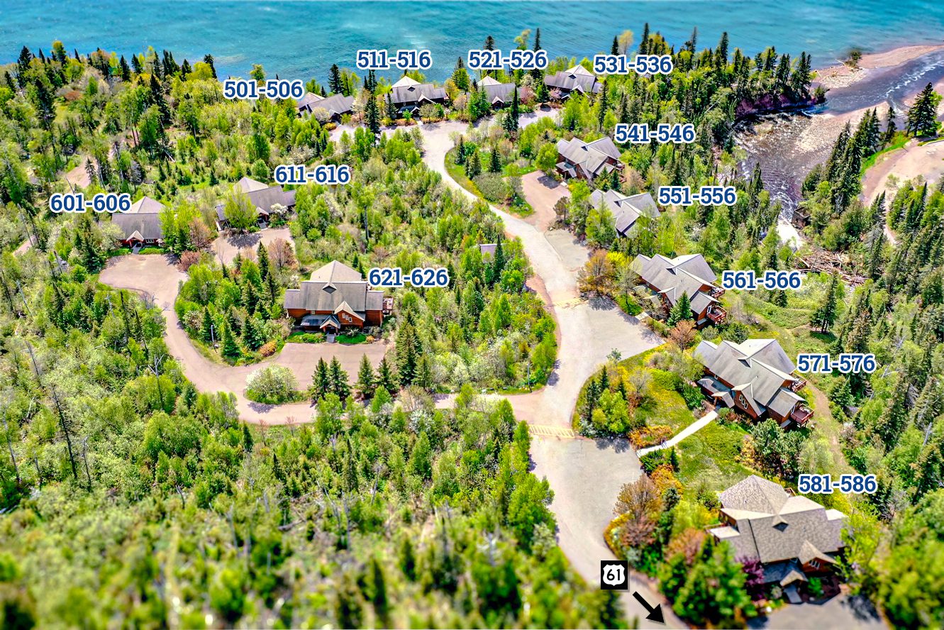 Poplar River Condos at Lutsen Property Map